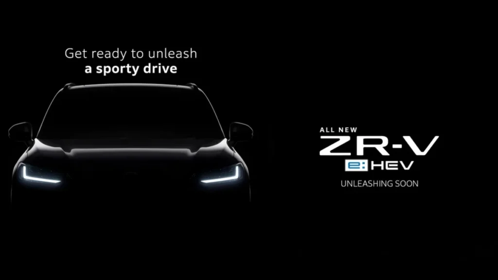 Honda’s Premium Play: Flagship ZR-V e:HEV Hybrid SUV Teased Ahead of May 22 Launch