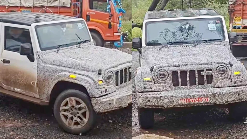 Thar 3 Door Spy Shot 2026